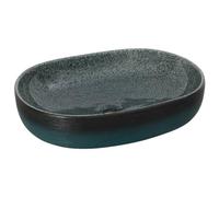 vidaXL Lavabo sobre Encimera Ovalado, Lavamanos de Tocador, Lavabo de Fregadero, Lavamanos sobre Encimera para Baño Aseo, Cerámica Turquesa