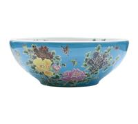 Vidaxl lavabo sobre encimera redondo cerámica multicolor φ41x14 cm