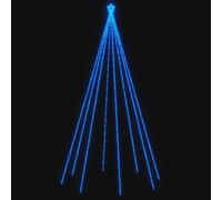 vidaXL LED árbol de Navidad Interior y Exterior 800 LED Azul 5 m, Árbol de Navidad LED, Luces de árbol de Cascada de Navidad, Luces de árbol de Cascada de Navidad