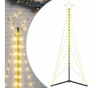 vidaXL LED para árbol de Navidad 363 Leds Blanco cálido 182 cm, Árbol de Navidad LED, luz de Navidad, luz de Navidad LED, luz de Navidad para Exteriores