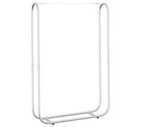 vidaXL Leñero 100x25x150cm Acero galvanizado, Almacenamiento de leña, Soporte para leña para Chimenea, Almacenamiento de leña para Interior, Estante para leña