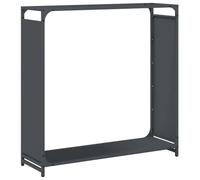 vidaXL Leñero antracita 90x28x90 cm Acero laminado en frío, soporte para leña para chimenea, soporte para leña, soporte para leña