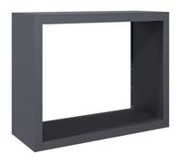 vidaXL Leñero de Acero Gris Antracita 100x40x80 cm, Soporte para leña, Almacenamiento de Troncos, Estante para leñas, Soportes para leña