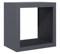 vidaXL Leñero de acero Soporte para leña Gris antracita 60x40x60 cm