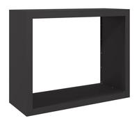 vidaXL Leñero de acero negro 100x40x80 cm, soporte para leña, almacenamiento de troncos, estante para leñas, soportes para leña