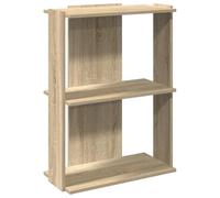 vidaXL Librería 3 estantes Madera ingeniería Roble Sonoma 60x30x80 cm