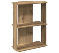 vidaXL Librería 3 Niveles Madera ingeniería Roble Artesanal 60x30x80cm, estantería, estantería para Libros, Estante de Almacenamiento