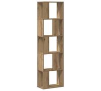 vidaXL Librería 5 Niveles Madera Roble Artesanal 80,5x23,5x162,5 cm, librería, estantería de Libros, Estante de Libros, librerías