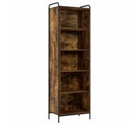 vidaXL Librería 55,5 x 33 x 174 cm Madera de ingeniería Roble Ahumado