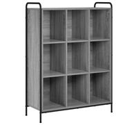 vidaXL Librería 57 x 33 x 111 cm Madera de ingeniería Sonoma Gris