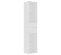 vidaXL Estantería Estante de Libros Mueble Archivador Decoración Oficina Hogar Habitación Estable Duradera de Madera Contrachapada Blanco 36x30x171 cm