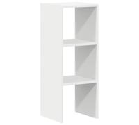 vidaXL Librería apilable Madera contrachapada Blanca 30x30x80 cm