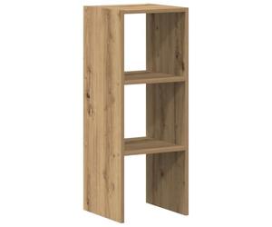 vidaXL Librería apilable Madera contrachapada Roble Artesanal