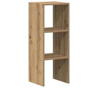 vidaXL Librería apilable Madera contrachapada Roble Artesanal, librería, estantería de Libros, Estante de Libros, librerías, Armario de almacenaje