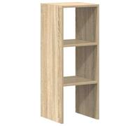 vidaXL Librería apilable Madera contrachapada Roble Sonoma 30x30x80 cm