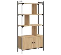 vidaXL Librería con Puertas Roble Sonoma 76,5x30x154,5 cm Madera de ingeniería