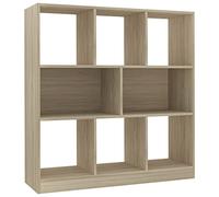 vidaXL Librería Contrachapada Color Roble Sonoma 97.5x29.5x100cm Mobiliario Diseño Elegante Moderno Robusta Duradera Amplio Espacio Almacenamiento