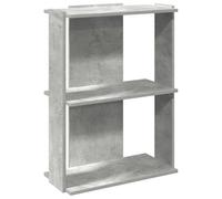 vidaXL Librería de 3 niveles Madera gris hormigón 60x30x80 cm