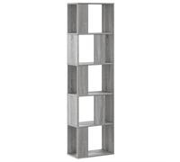 vidaXL Librería de 5 Niveles Madera Gris Sonoma 45x23,5x162,5 cm, librería, estantería de Libros, Estante de Libros, librerías, Armario de almacenaje