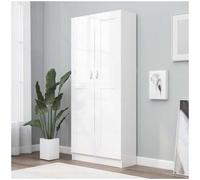 vidaxl Librería de madera de ingeniería blanco 82,5x30,5x185,5 cm