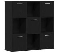vidaXL Librería de Roble Negro 90x28x90 cm Madera de ingeniería
