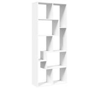 vidaXL Librería divisora Madera ingeniería Blanca 67x25x161,5 cm, estantería, estantería para Libros, librerías, estantería para Libros, librería