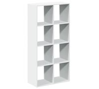 vidaXL Librería divisora Madera ingeniería Blanco 69,5x29x137,5 cm, estantería, estantería para Libros, librerías, estantería para Libros, librería