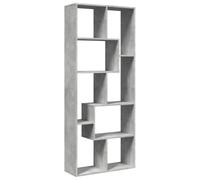 vidaXL Librería divisora Madera ingeniería Gris hormigón 67x25x161,5cm, estantería, estantería para Libros, librerías, estantería para Libros