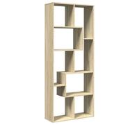 vidaXL Librería divisora Madera ingeniería Roble Sonoma 67x25x161,5 cm