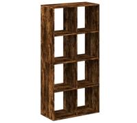vidaXL Librería divisora Madera Roble Ahumado 69,5x29x137,5cm, estantería, estantería para Libros, librerías, estantería para Libros, librería