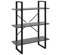 Estantería Madera Contrachapada Gris 80x30x105 Cm Vidaxl