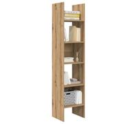 vidaXL Estantería Rectangular en Madera Engineered de Roble Artesanal, 40 x 35 x 180 cm, Solo para Interior. Estilo rústico, con Amplio Espacio de Almacenamiento, Estabilidad y fácil de Montar. Incl