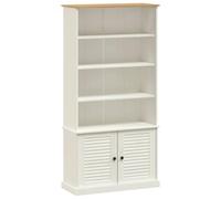 vidaXL Librería Vigo Madera Maciza de Pino Blanco 85x35x170 cm