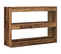 vidaXL Librero para Dividir Habitaciones, de Madera Vintage, Mide 100 x 30 x 72 cm. ¡Es una Unidad de Almacenamiento Natural y con Estilo! Ideal para la Sala de Estar, la Biblioteca o el Estudio. Ti