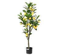 vidaXL Limonero Artificial 136 Hojas 120 cm Verde