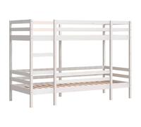 vidaXL Litera de Madera Maciza de Pino 80x200 cm, Cama Alta, Estructura de litera, litera de Madera, litera para niños, litera Doble