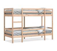 vidaXL Litera de Madera Maciza de Pino 90x190 cm, Cama Alta, Estructura de litera, litera de Madera, litera para niños, litera Doble
