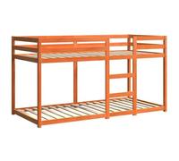 Litera De Madera Maciza De Pino Marrón Cera 90x200 Cm Vidaxl