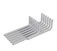 vidaXL Llave hexagonal 4675 pcs Plateado 32 x 86 mm Acero, Taller, forma en L, diseño duradero para aprovechar el espacio, ideal para oficinas, hogares y entornos colaborativos