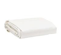 vidaXL Lona, Funda Impermeable para Mueble Leñero Remolque Bicicleta Coche Camión, Cubierta de Techo de Camping, Hoja de Suelo, Blanca