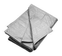 vidaXL Lona Toldo Camping Cubierta Refugio Acampada Protección Muebles de Jardín Patio Terraza Balcón Exterior HDPE Gris 180 g/m² 6x8 m