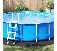 vidaXL Lona para el de Negro Ø 458 cm Tela no tejida, Cubierta de piscina y plegable, protección duradera al , fácil almacenamiento para uso eficiente