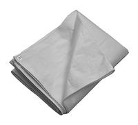 vidaXL Lona Toldo Camping Cubierta Refugio Acampada Protección Muebles de Jardín Patio Terraza Balcón Exterior HDPE Gris 260 g/m² 4x6 m
