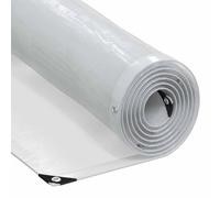 vidaXL Lona transparente con ojales polietileno 1x8 m, lona transparente, lona transparente de alta resistencia, lona transparente, lona transparente