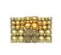 vidaXL 100x Bolas Navidad 3/4/6 cm Doradas Ornamentación Decoración Adornos Árbol