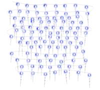 vidaXL Luces Carámbano de Navidad, Adornos con 200 LED, Luces Decorativas Navideñas, Iluminaciones para Hogar Exterior, Acrílico Azul 20 m