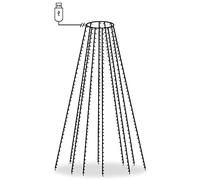 vidaXL Luces de Árbol, Adorno Luminoso con 500 Leds, Luces Decorativas para Árboles de Navidad, Cadena LED para Fiestas, Azul 500 cm