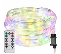 vidaXL Luz de Cuerda con 2400 LED Multicolor 100 m PVC, Luces de Cuerda para Exteriores, decoración de Temporada, Luces LED para ambientes y Fiestas