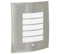 vidaXL Luz de pared exterior Plateado 23,5 x 9 x 26 cm