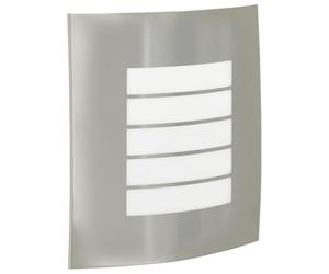 vidaXL Luz de pared exterior Plateado 23,5 x 9 x 26 cm | Un look elegante y pulido para los espacios más trendy, Cuenta con tecnología LED para que ahorres en la factura de la luz,